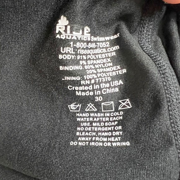 Rise Aquatics 1pc Swimsuit Womens 30 Training Flyback Green Yellow Dots Optical - Picture 3 of 5